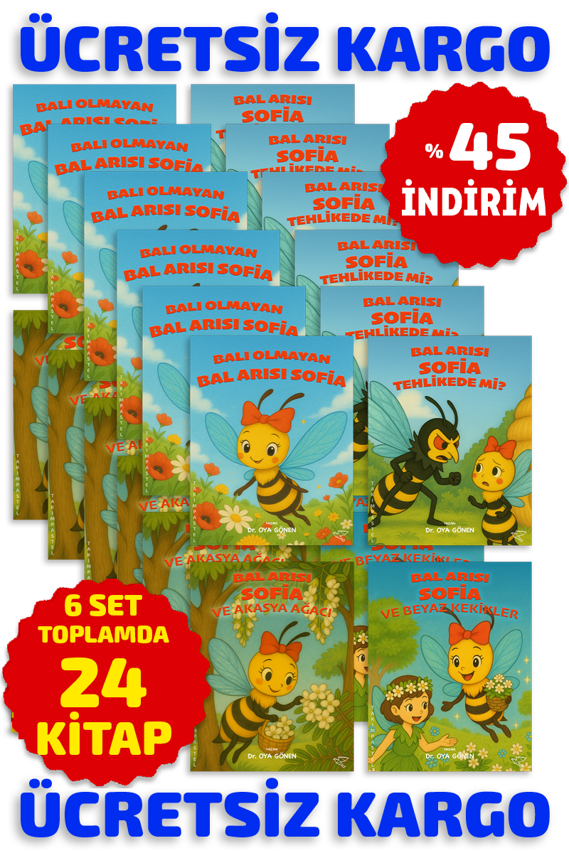 BAL ARISI SOFİA SERİSİ | Dr. Oya Gönen | 6 SET - TOPLAM 24 KİTAP