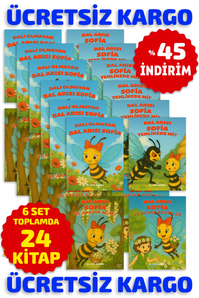 BAL ARISI SOFİA SERİSİ | Dr. Oya Gönen | 6 SET - TOPLAM 24 KİTAP