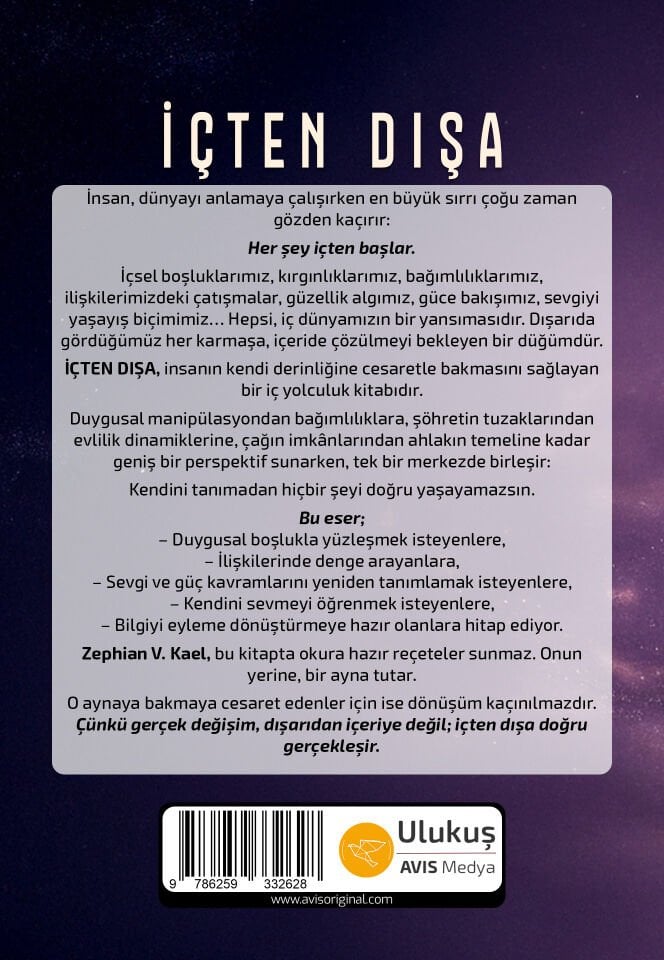 İÇTEN DIŞA - Yaşamın İnşası | Zephian V. Kael [ÖN SİPARİŞ]